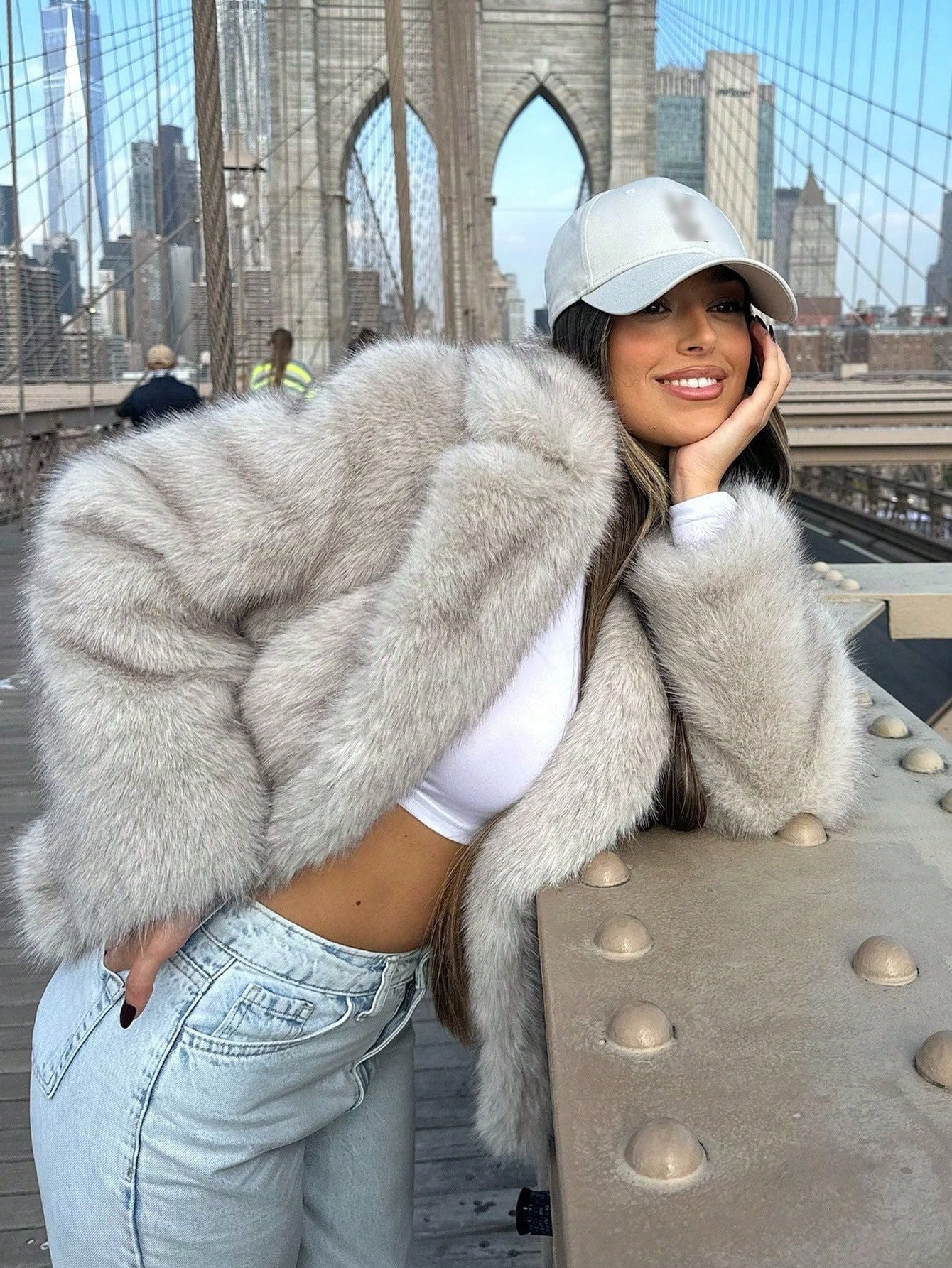Faux Fur Effect Coat