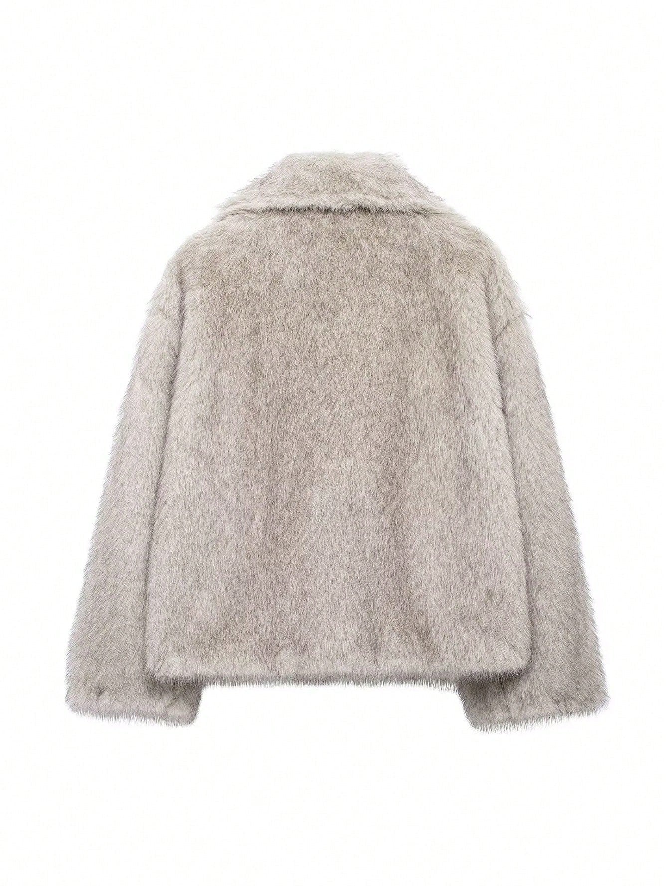 Faux Fur Effect Coat