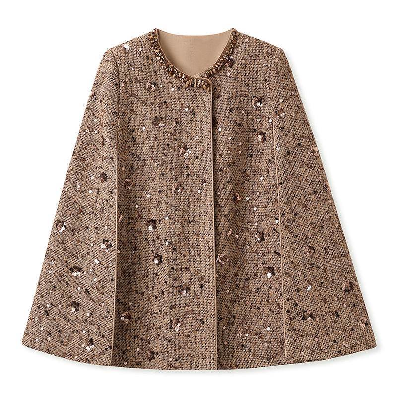 Mocha Mousse Cape Jacket